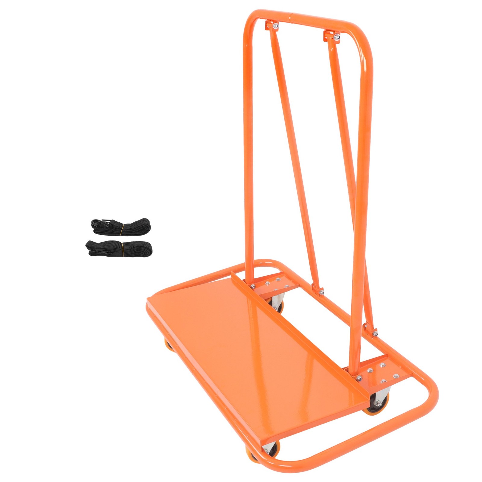 Heavy Duty Drywall Sheet Cart with Safety Belts, 3000 LBS Steel Panel Dolly
