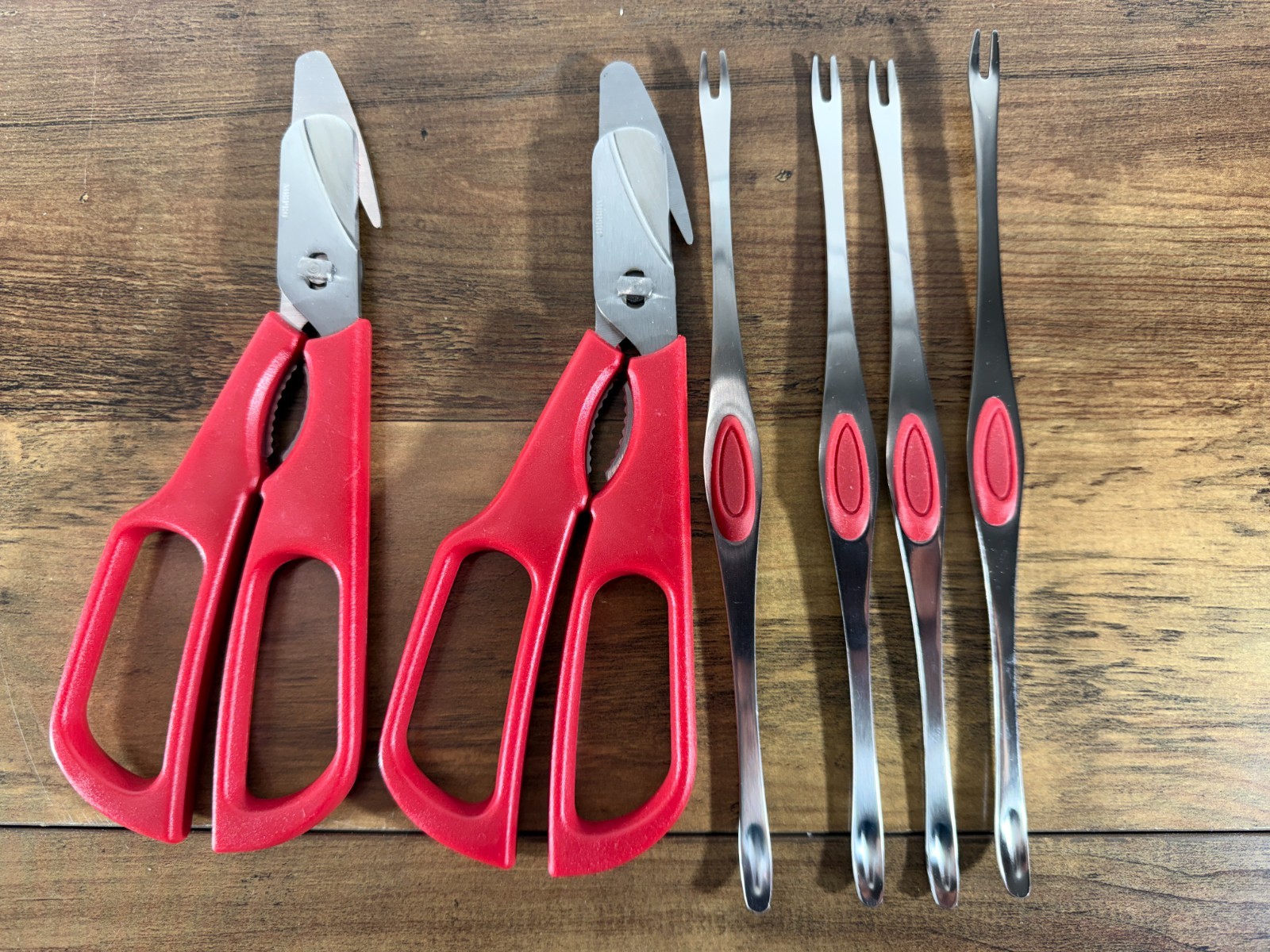 Lot of 2 NorPro Ultimate Shrimp Prawn Lobster Seafood Shears Scissors 7.5-Inch