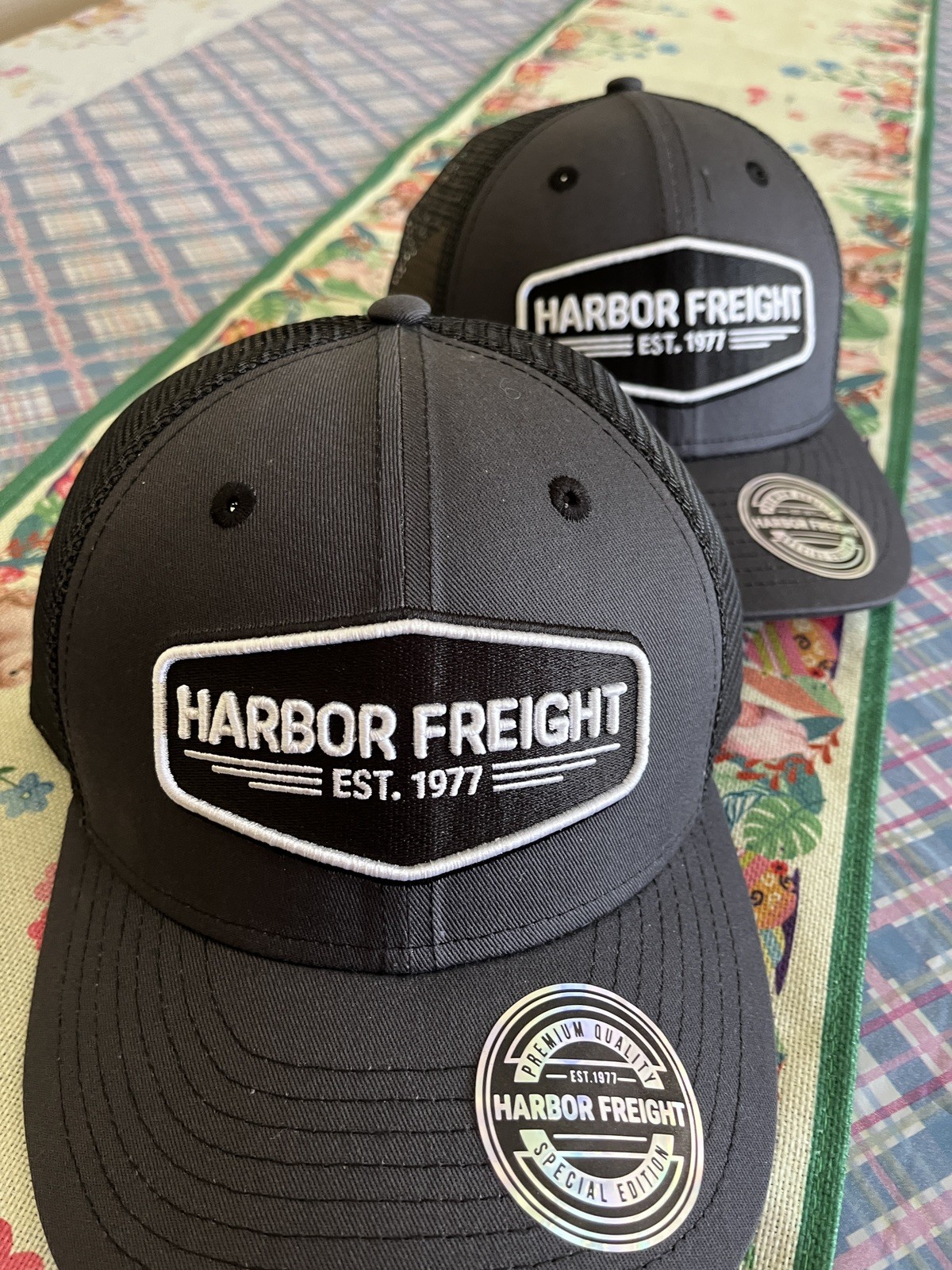 Harbor Freight Trucker Hat Special Edition Charcoal Gray Snapback Cap New W/ Tag