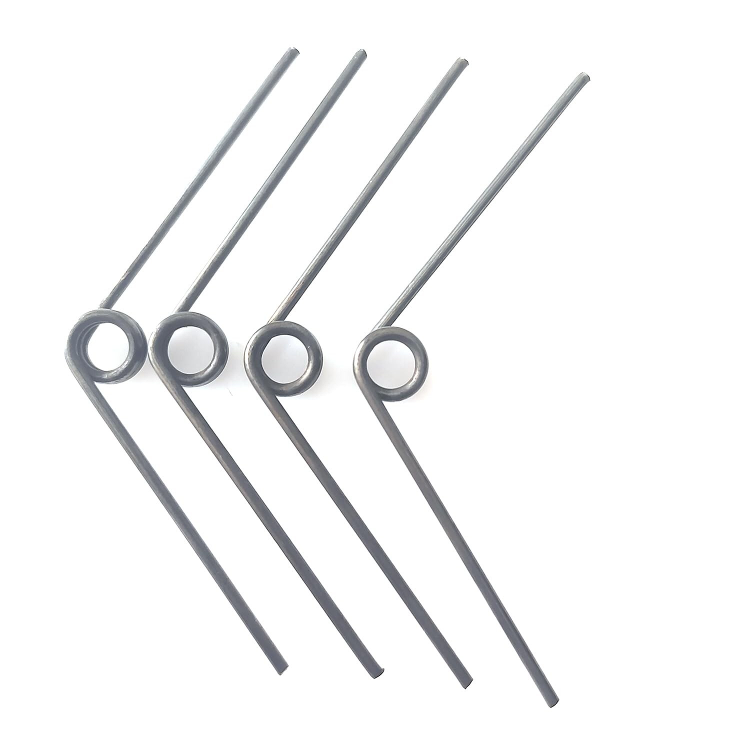 4 Pack Torsion Spring Hand Pruner Replacement Springs V 7mm x 57mm, Silver