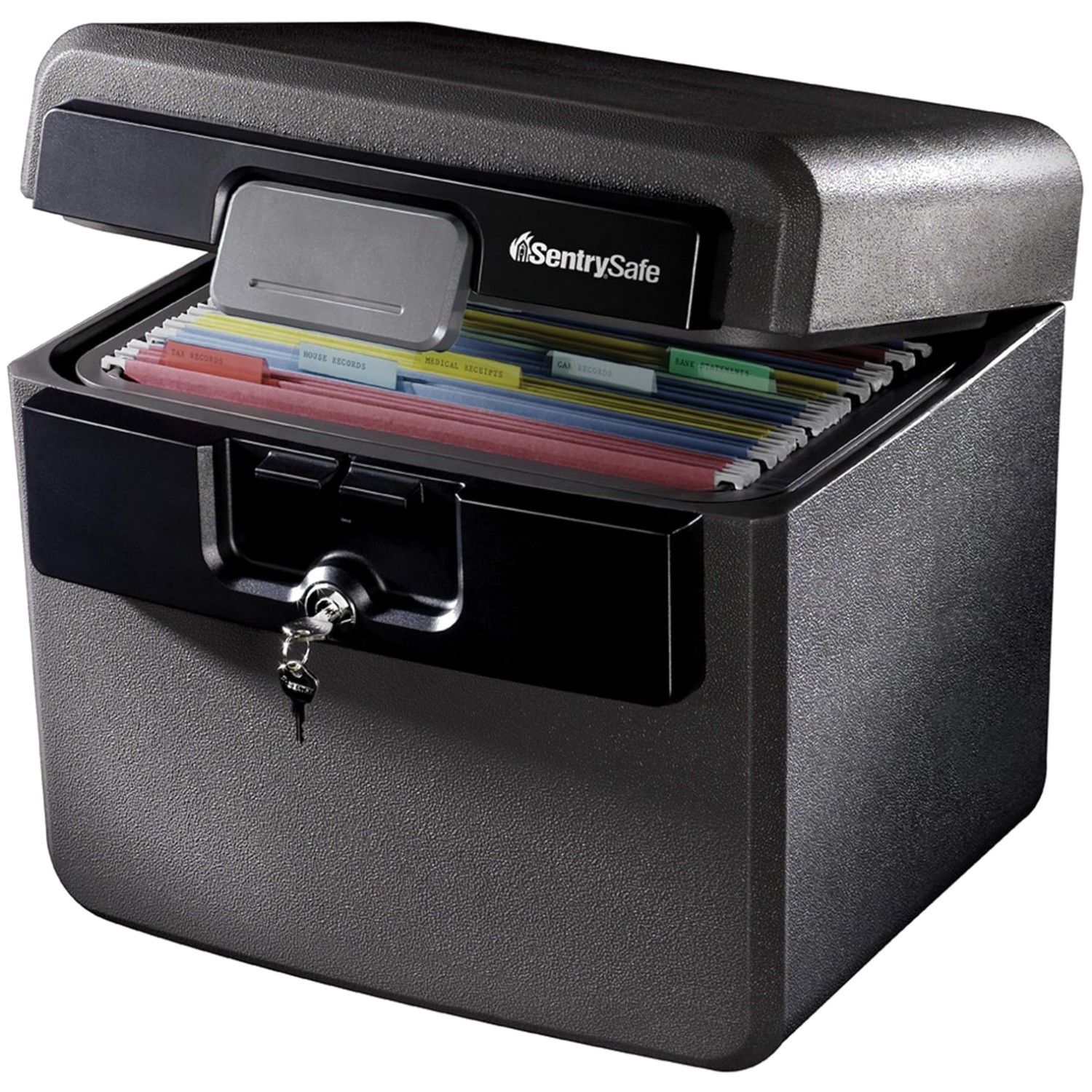 Fireproof & Waterproof Safe Box with Key Lock