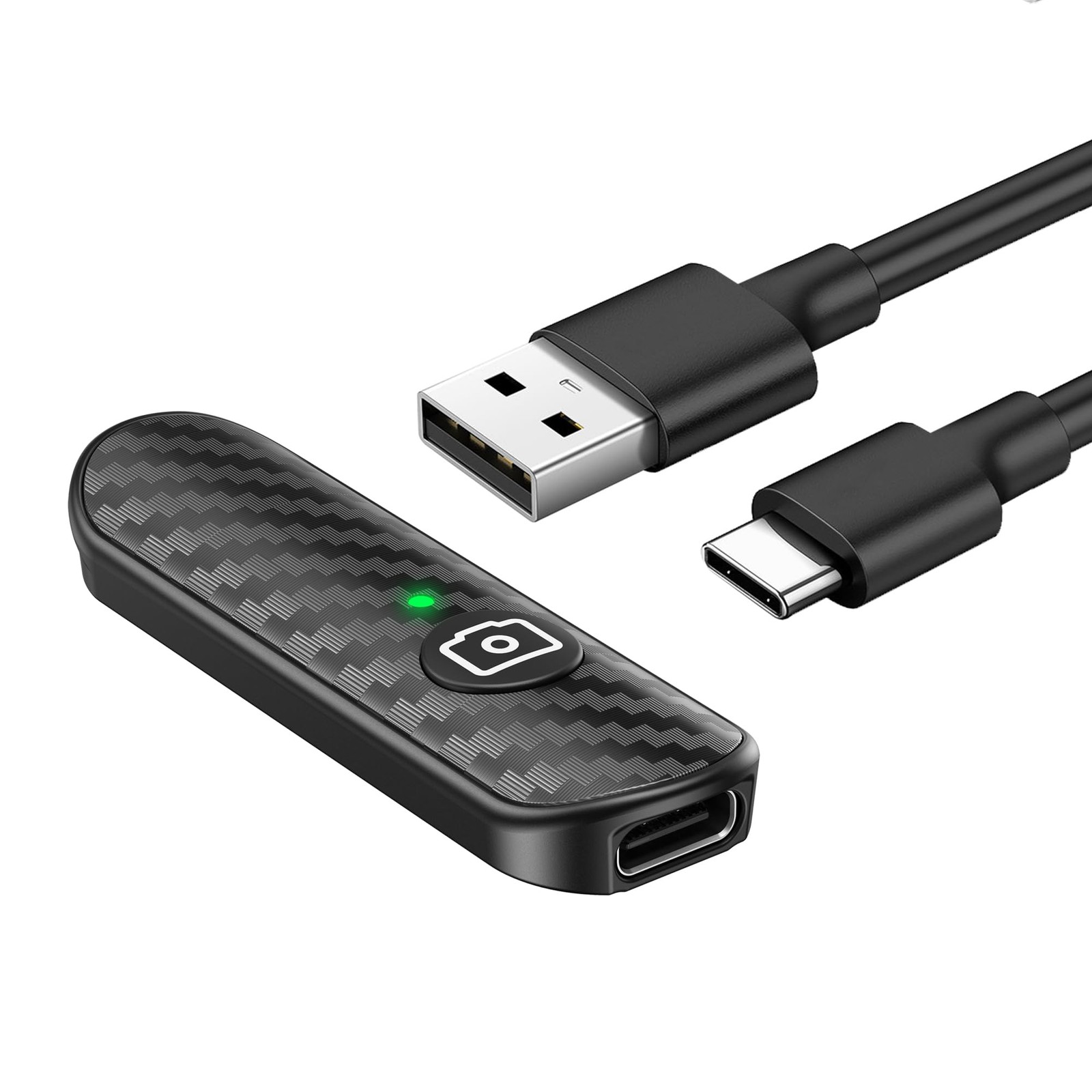ATUMTEK Bluetooth Remote Shutter, Carbon Fiber Design, Rechargeable Camera Re...
