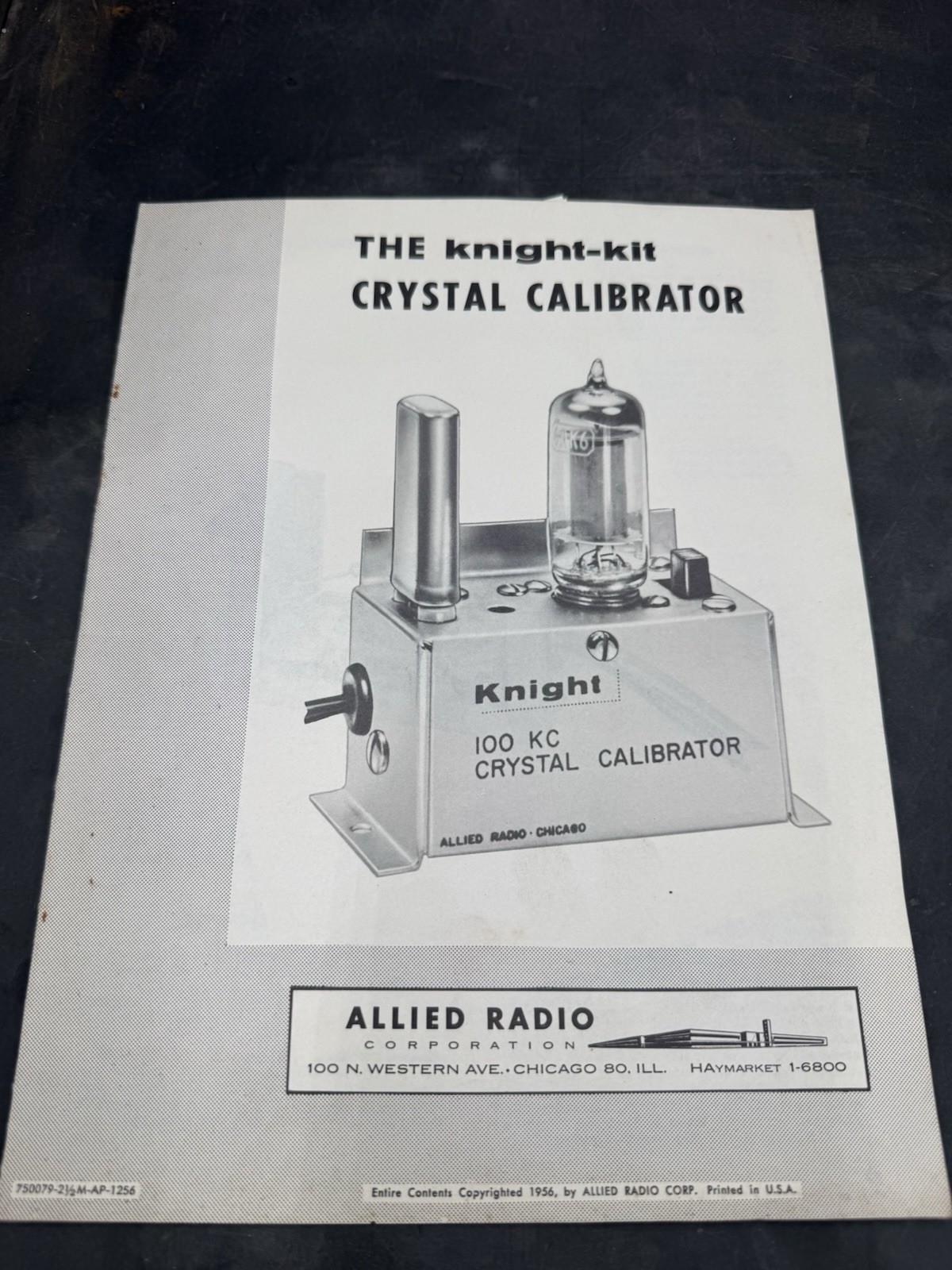 KNIGHTKIT X-10 CRYSTAL ORIGINAL MANUAL