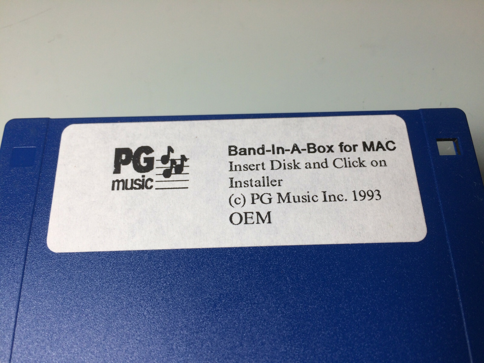 PG Music 'Band-In-A-Box for Mac Floppy disc Installer