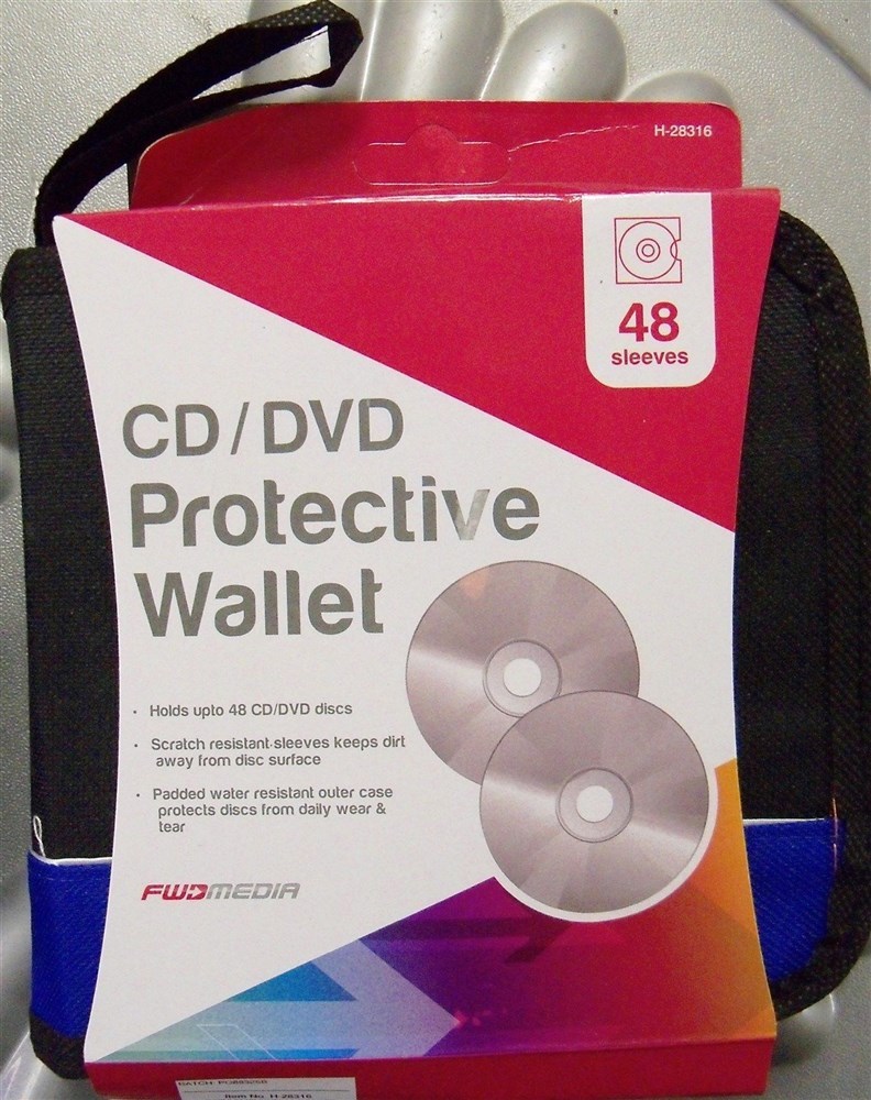 FWD Media: 48 Disc CS/DVD Wallet New Black/Blue