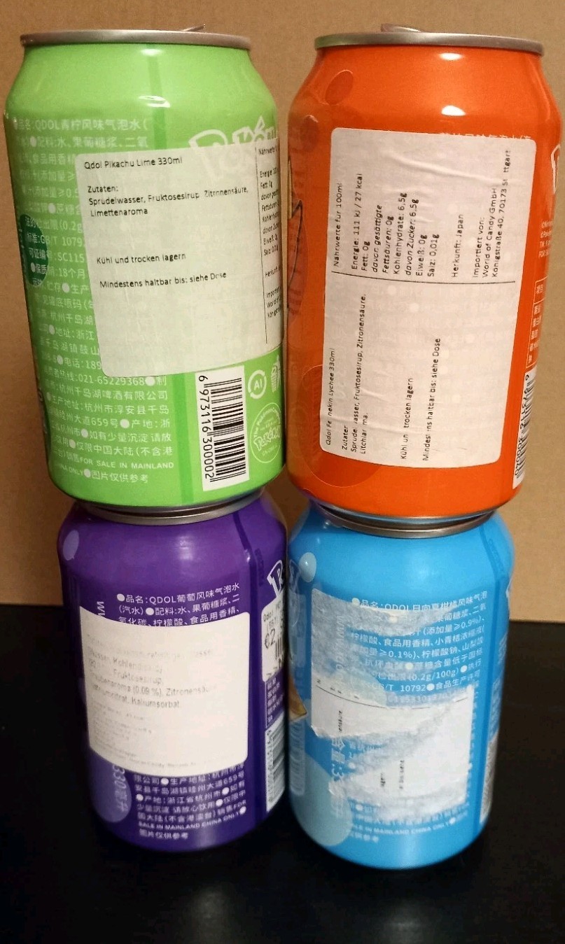 Nice Soda Can. Cartoon Comic Soda Can. Pokemon Cans. Empty.