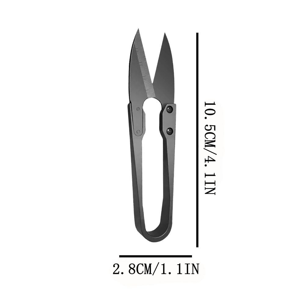 HAISHANG 4 Pack Bonsai Pruning Scissors, Small Shears, Bud and Black