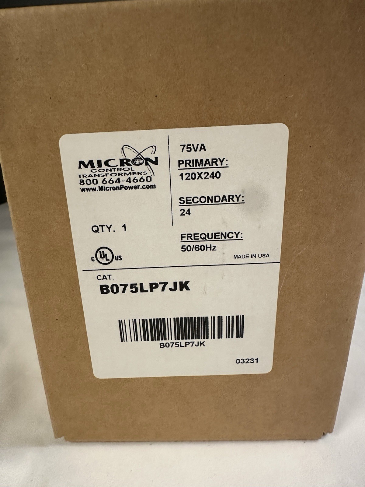 * NEW*   Micron B075LP7JK Power Transformer