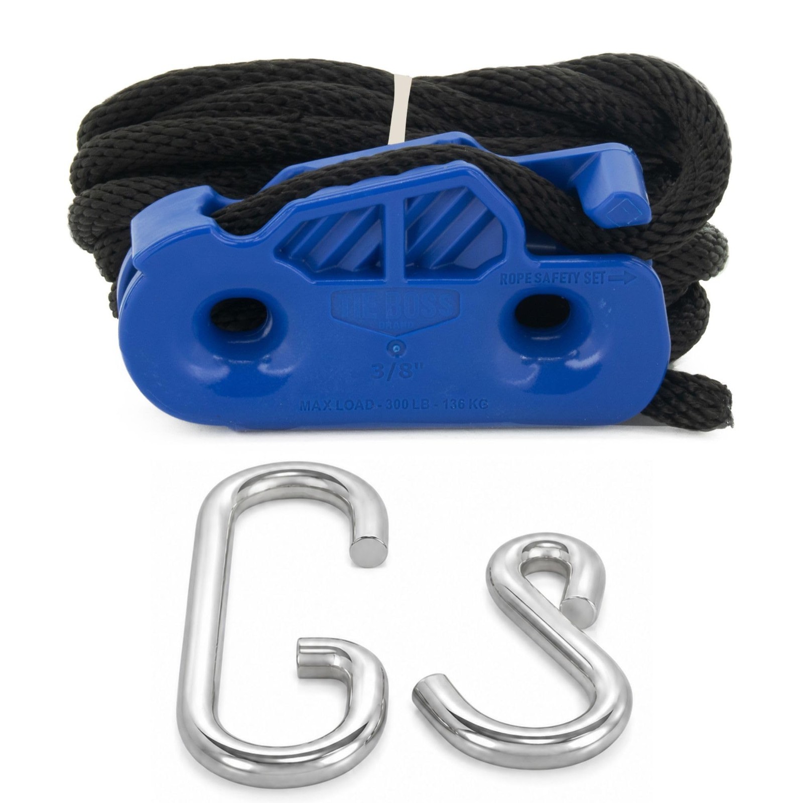 3/8 Inch Heavy Duty Self-Locking Down System, Large, Blue