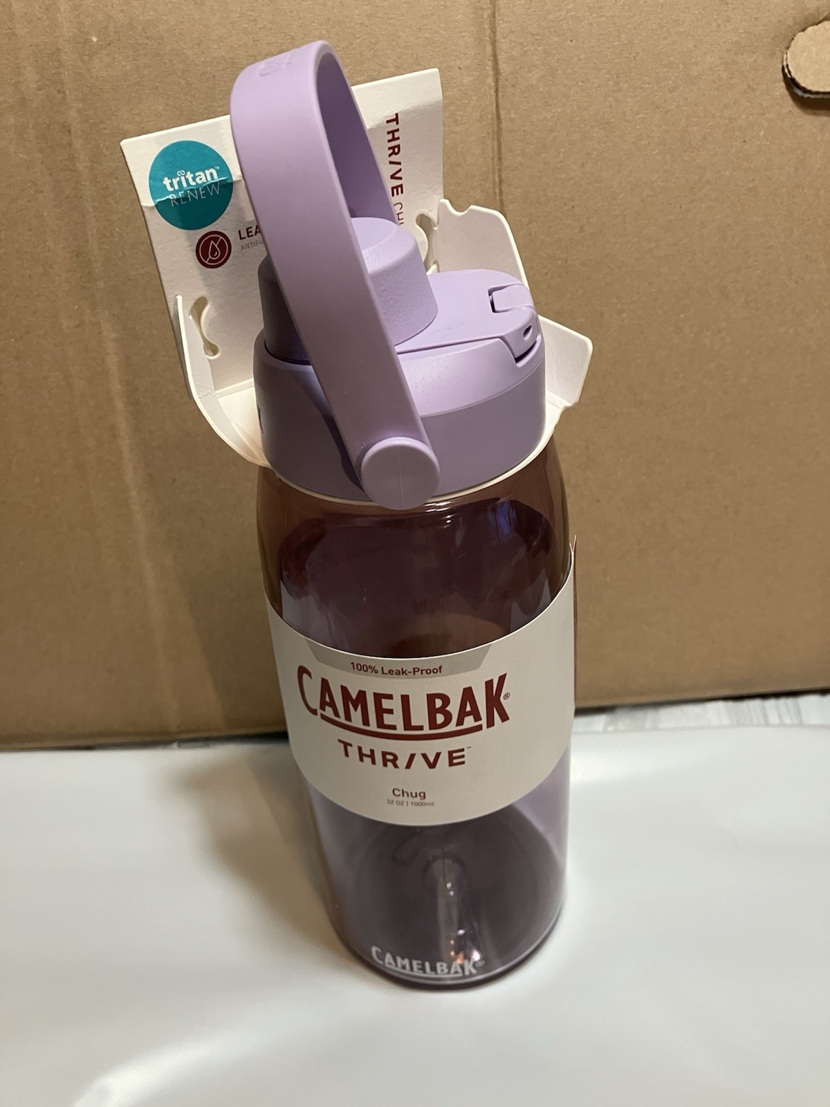 CAMELBAK THRIVE CHUG TRITAN RENEW WATER BOTTLE PURPLE SKY 32 OZ