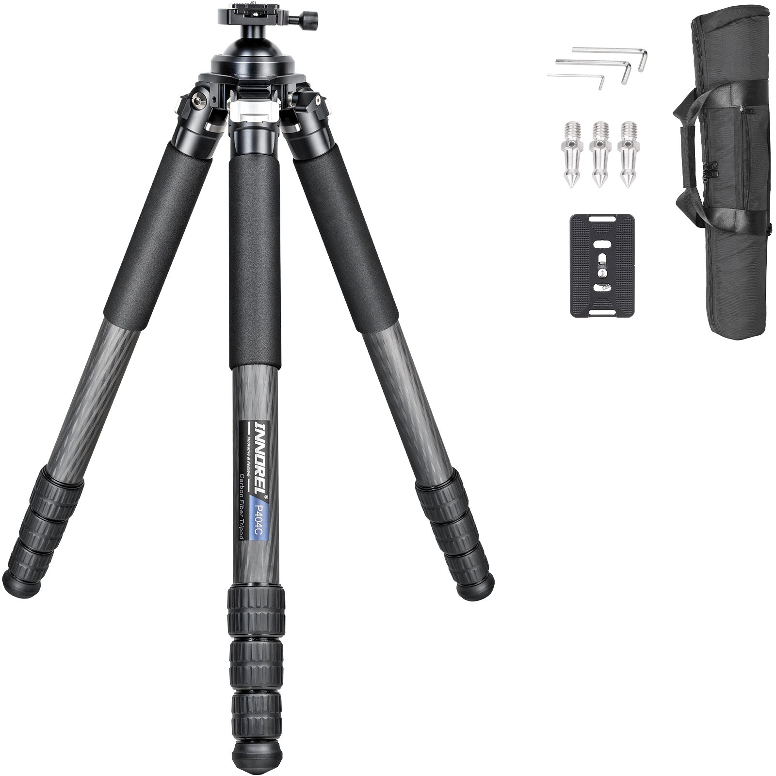 INNOREL P404C Carbon Fiber Shooting Tripod Arca Swiss Mount Max Load 88lb