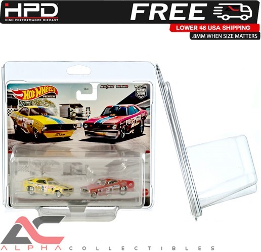 1 PACK HPD PROTECTOR CASE (2-CAR TARGET EXCLUSIVE) HOT WHEELS .8MM