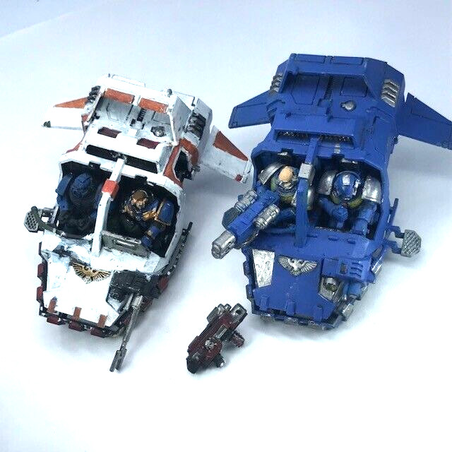 Classic Land Speeder Pair Space Marine - Varying Condition - Warhammer 40K C3391