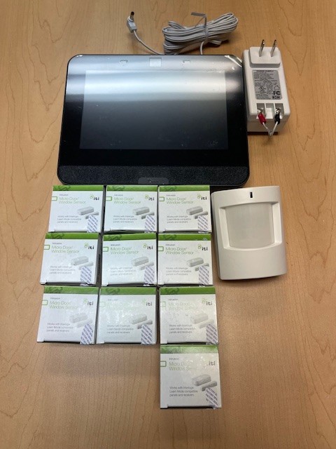 Qolsys IQ-4  PowerG, 7" Verizon  IQP4001 10 DOOR KIT+ 6 MONTHS ALARM MONITORING