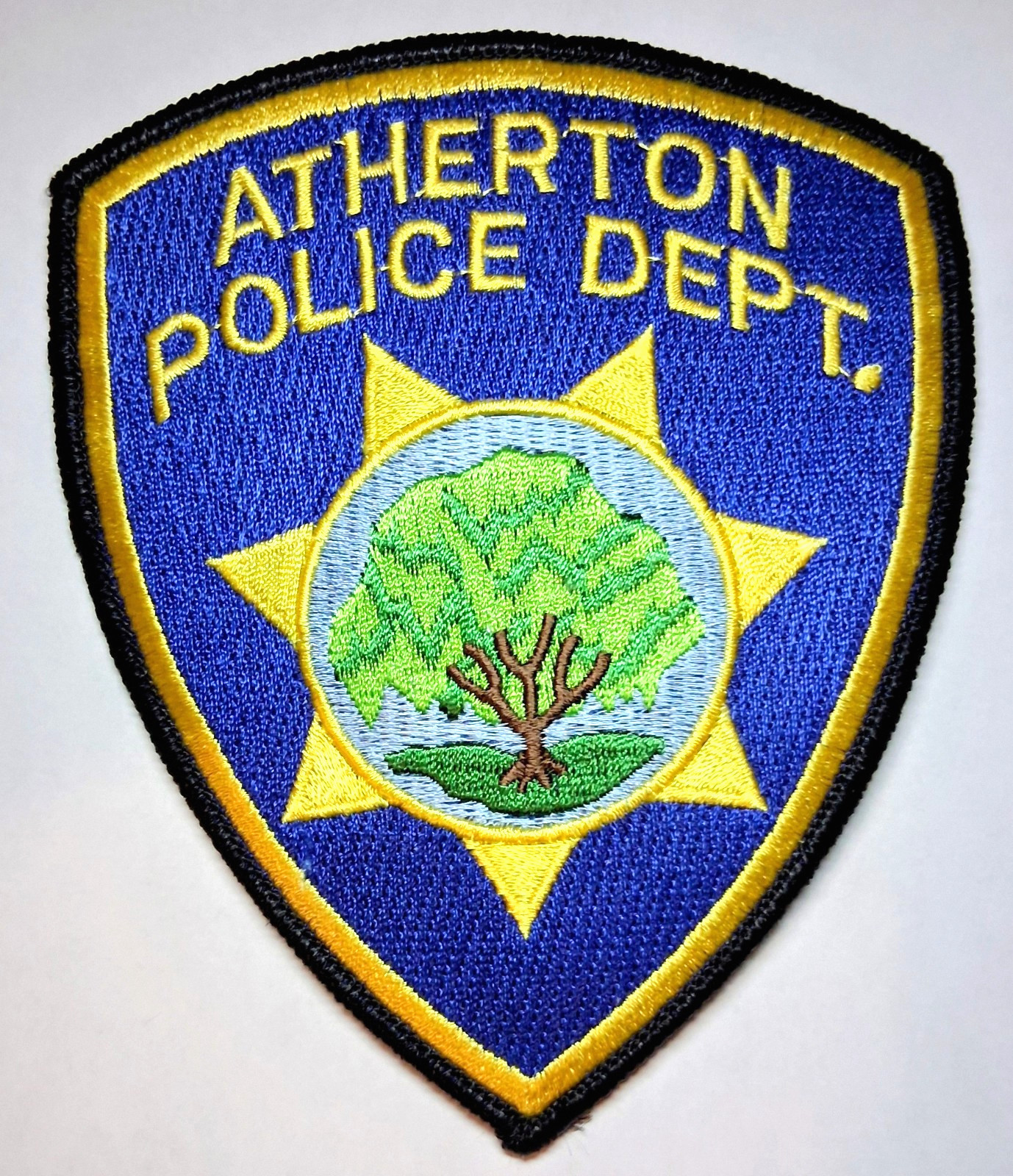 Atherton California Police Patch - FREE Tracked US Shipping !