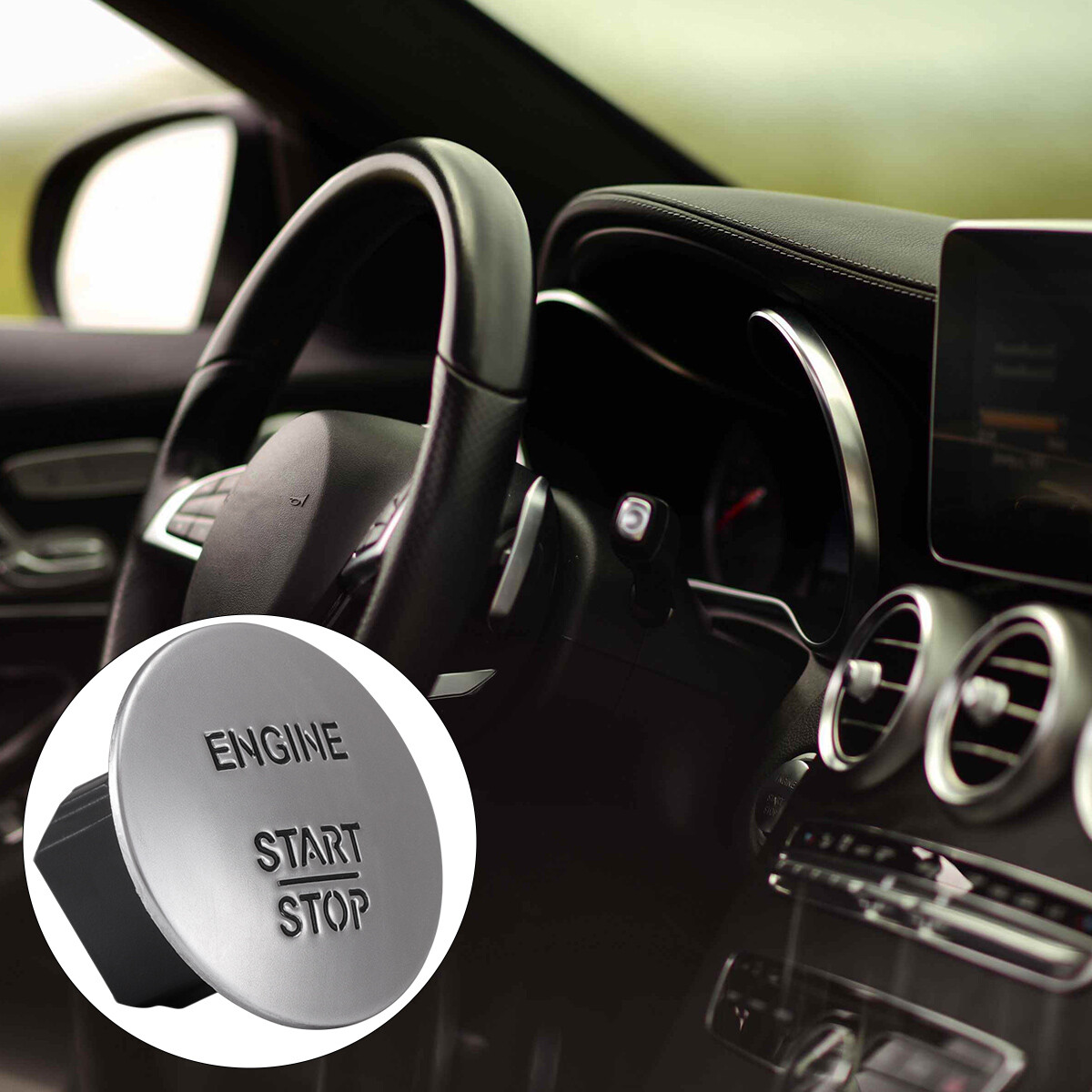 For Mercedes-Benz Push To Start Button Keyless Go Engine Start Stop Push Button