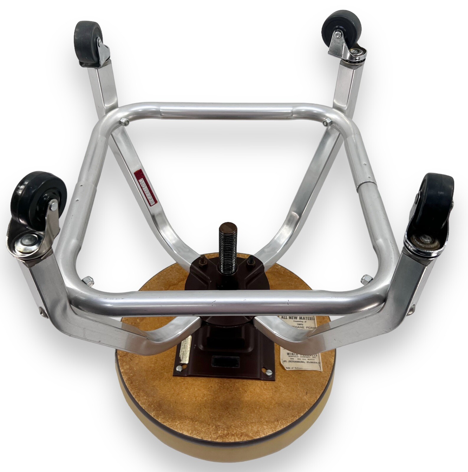 Faultless-Doerner Aluminum Frame Rolling Swivel Stool