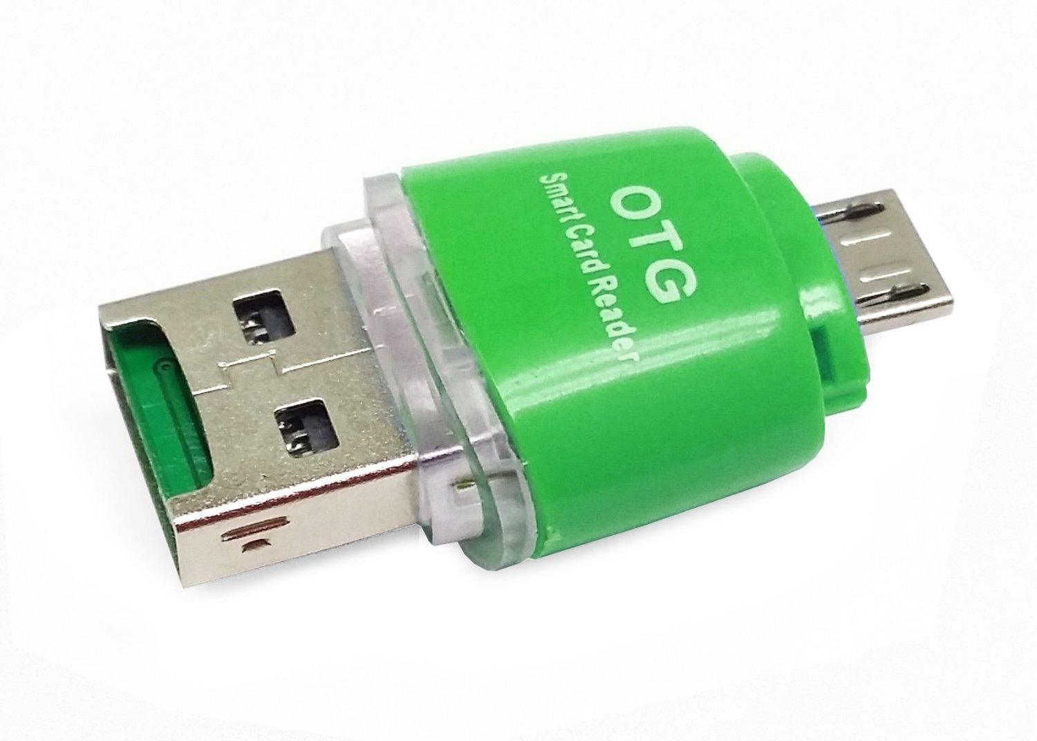 USB OTG Micro SD Card Reader Adapter For Samsung Galaxy S5 S6 Note 5 Edge -Green