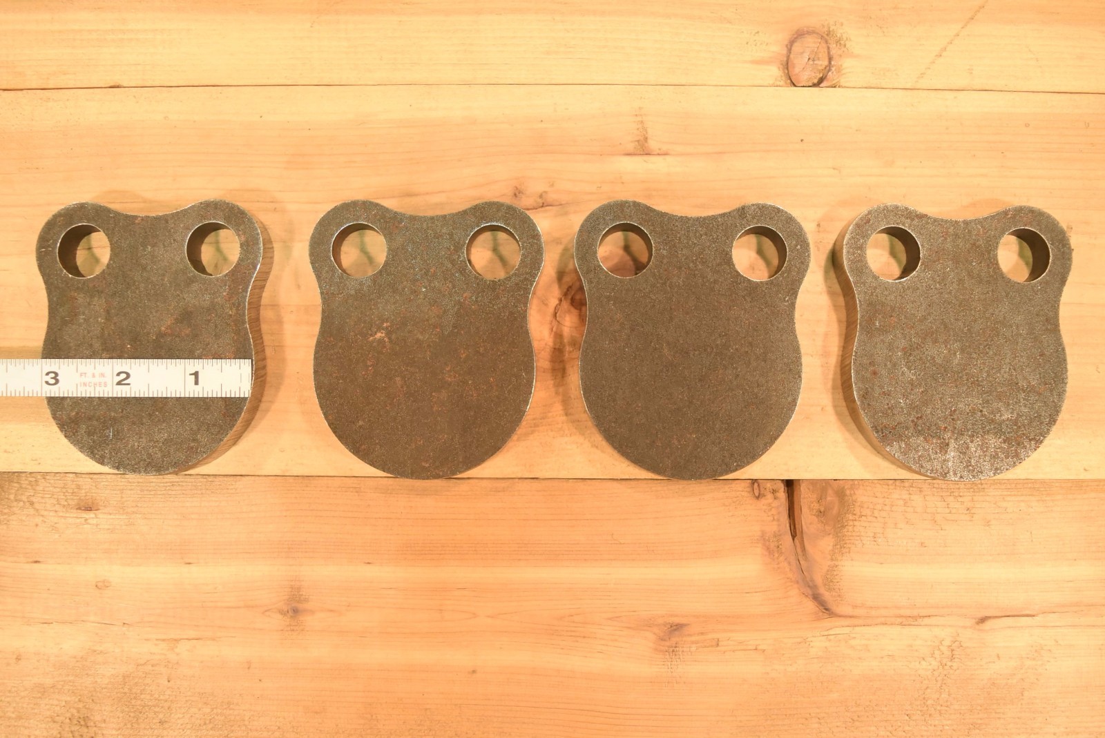 1/2" AR500 Shooting Targets 3" Gongs Set Of FOUR
