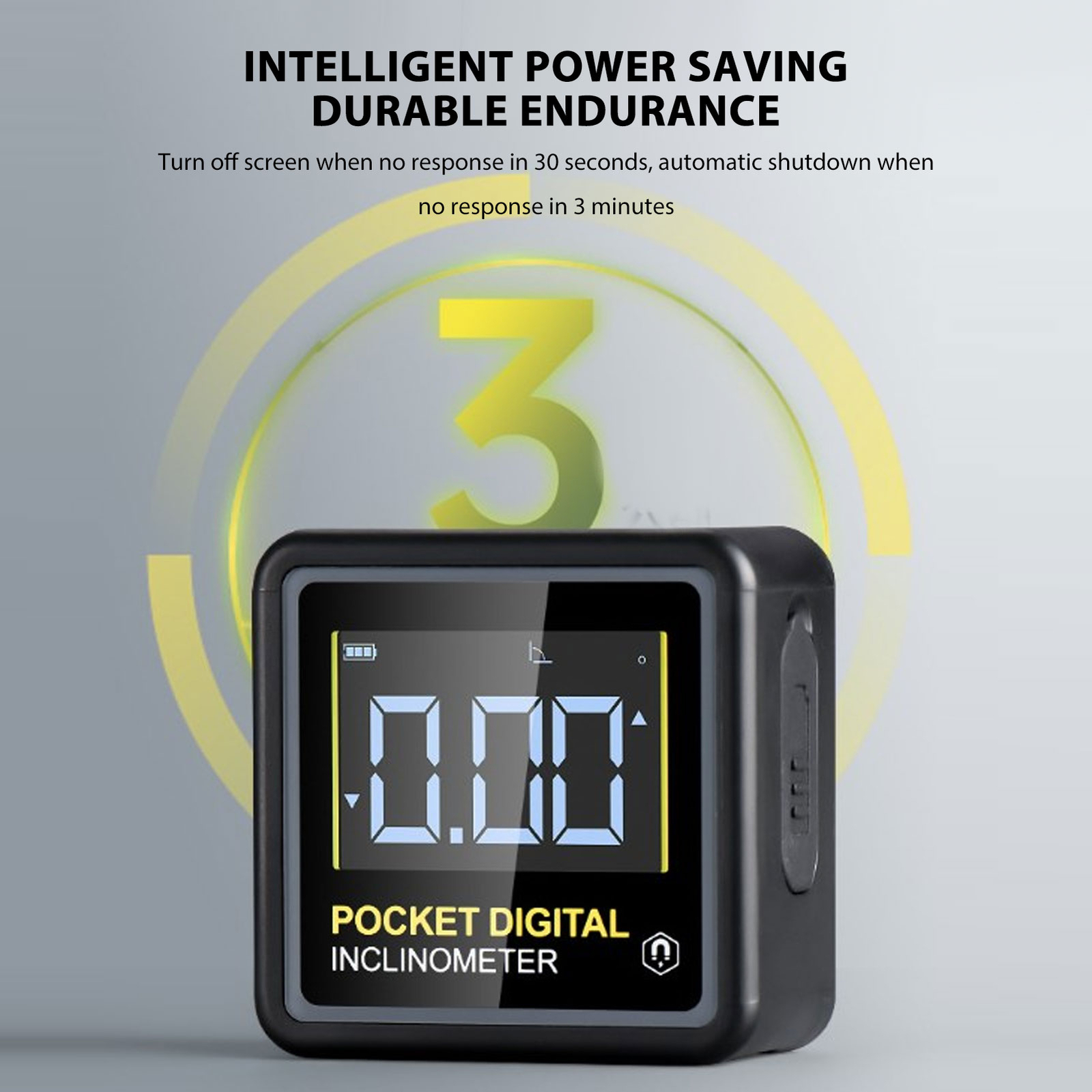 Pocket Digital Inclinometer Protractor Magnetic Angle Finder Measuring Tool CST