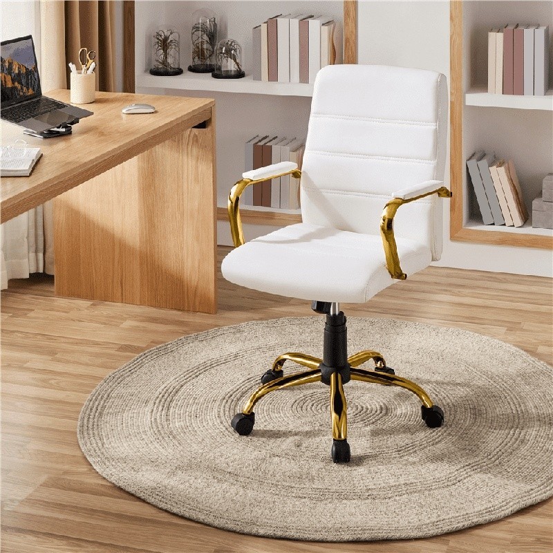 Ergonomic Executive Swivel Office Chair W/ Adjustable Height Tilt Lock Arms New