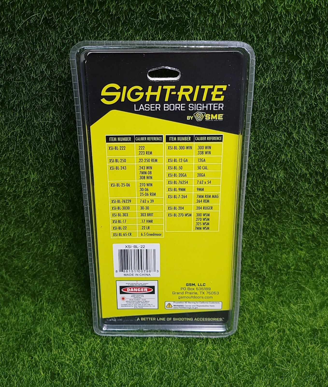 Sight-Rite Laser Bore Sight, .22LR Caliber, Precision Machined - XSI-BL-22