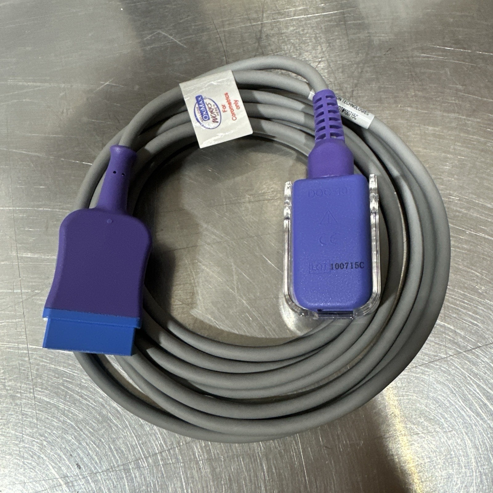 GE Interface Cable 2025350-001 Nellcor OxiMax 3m Corometrics 250 Preowned