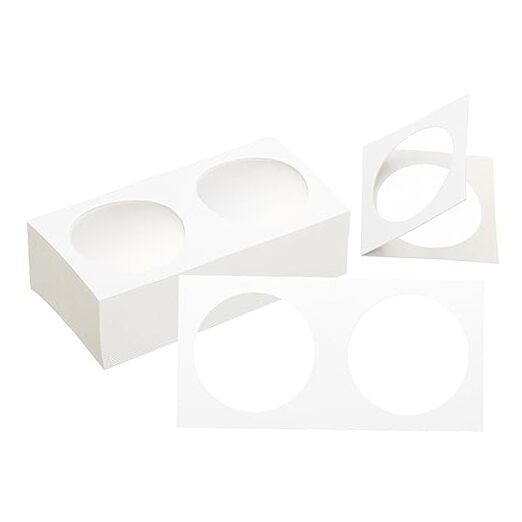 2 x 2 Coin Flips, 50 Pack Cardboard Coin Holder Paper Coin Holders for 40mm