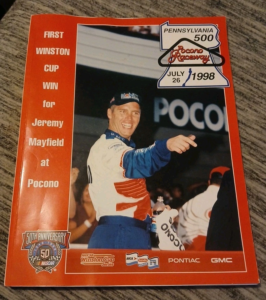 Jeremy Mayfield Pennsylvania 500 Program NASCAR 7/26/98