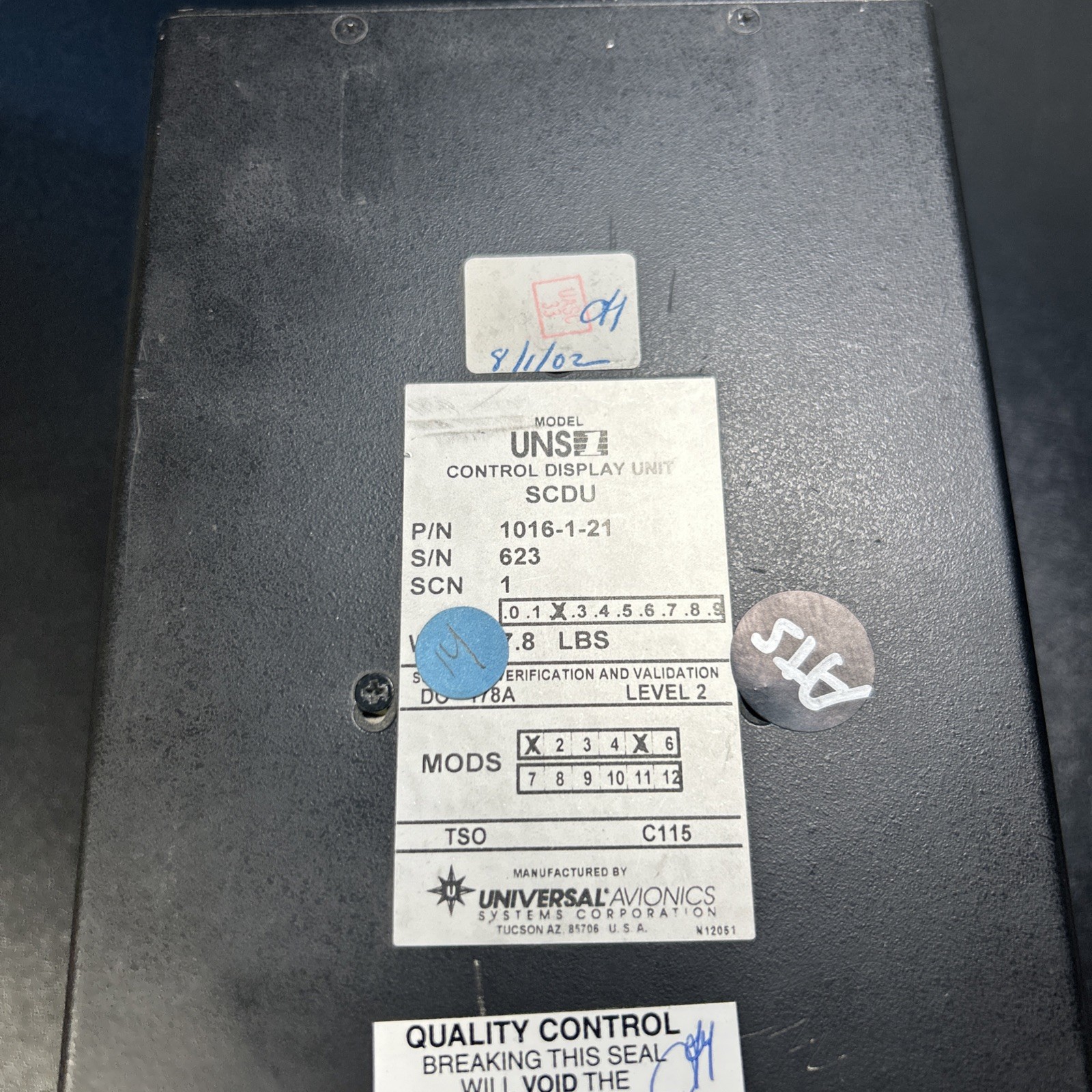 UNS Control Display Unit - SCDU