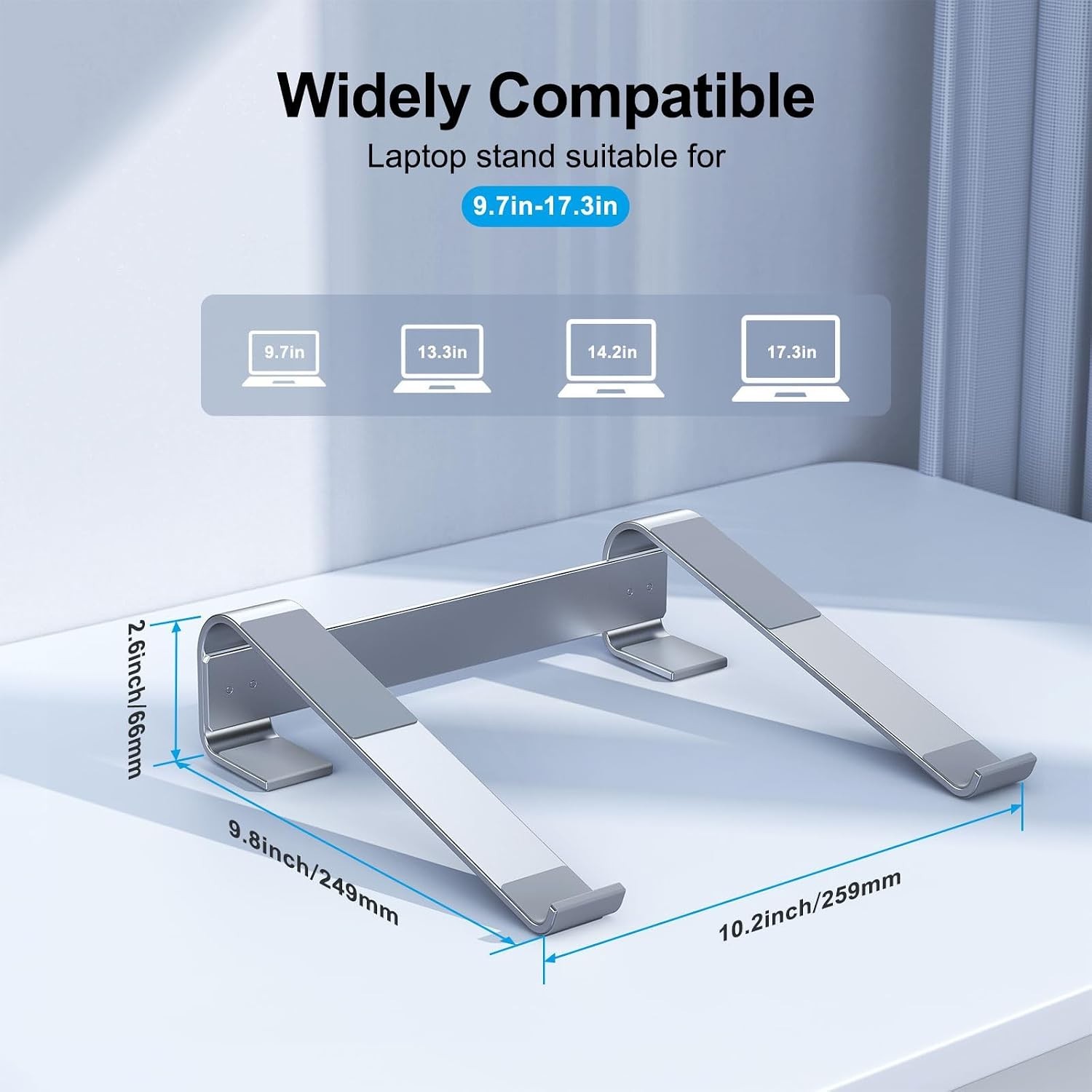 Laptop Stand for Desk, Aluminum Laptop Riser, Ergonomic Computer Stand Compat...
