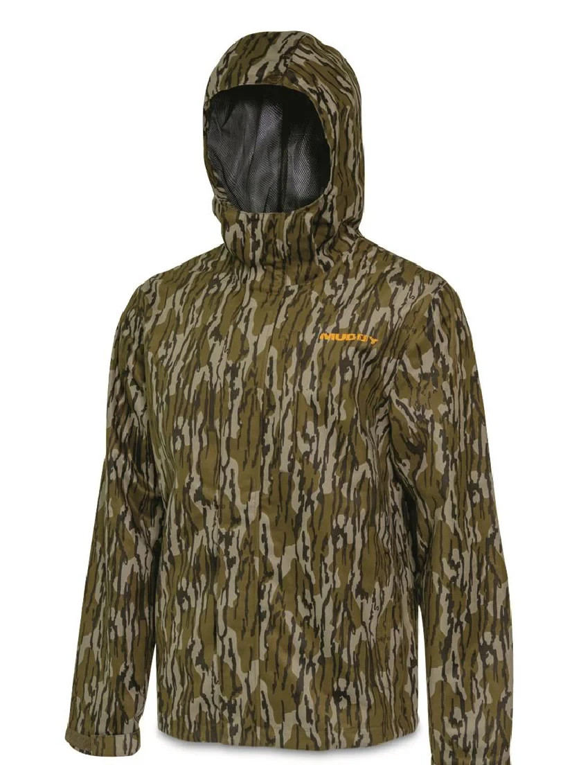 Muddy TRX Lightweight Rain Jacket Mossy Oak Bottomland XL ~Free Shipping~