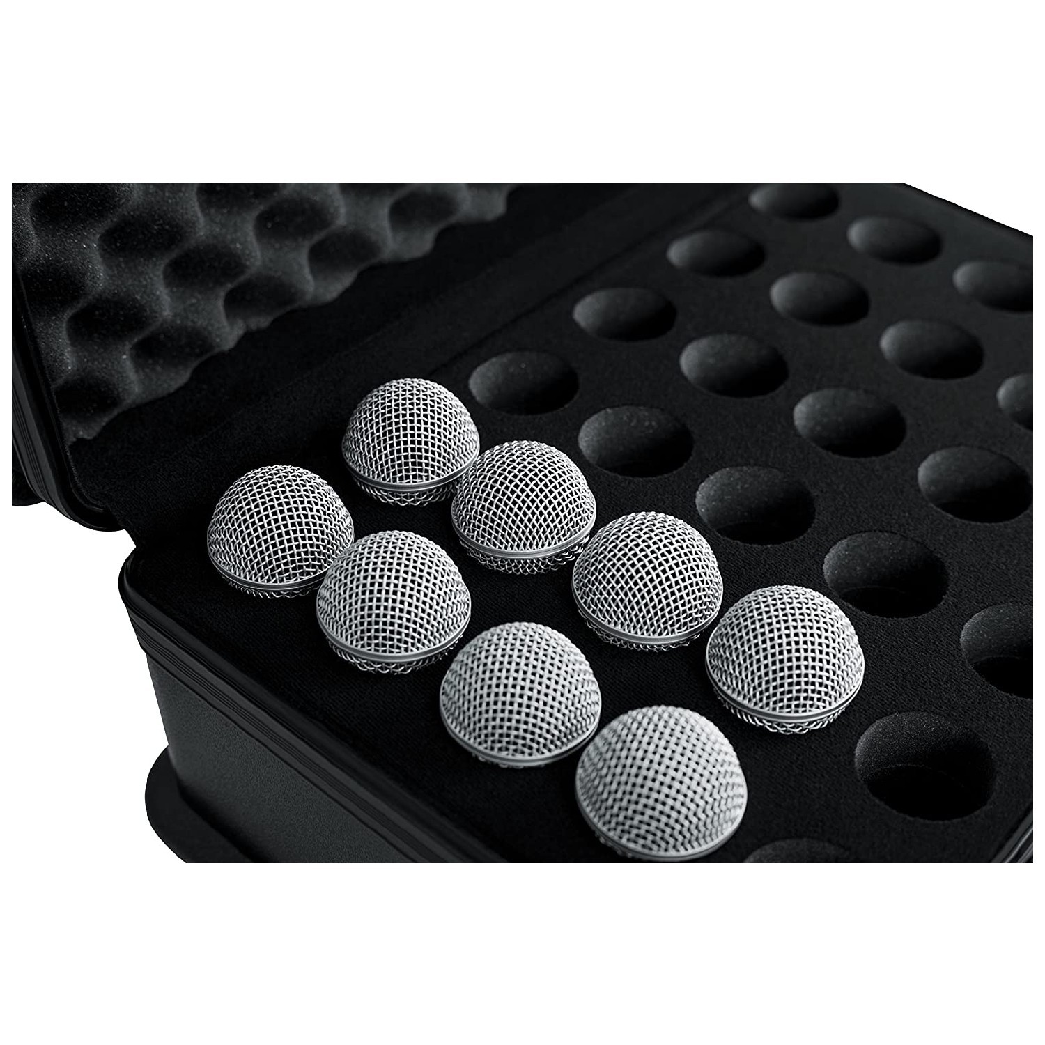 Gator Cases ATA Molded Polyethylene Case with Foam Drops for 30 Wired Microphone