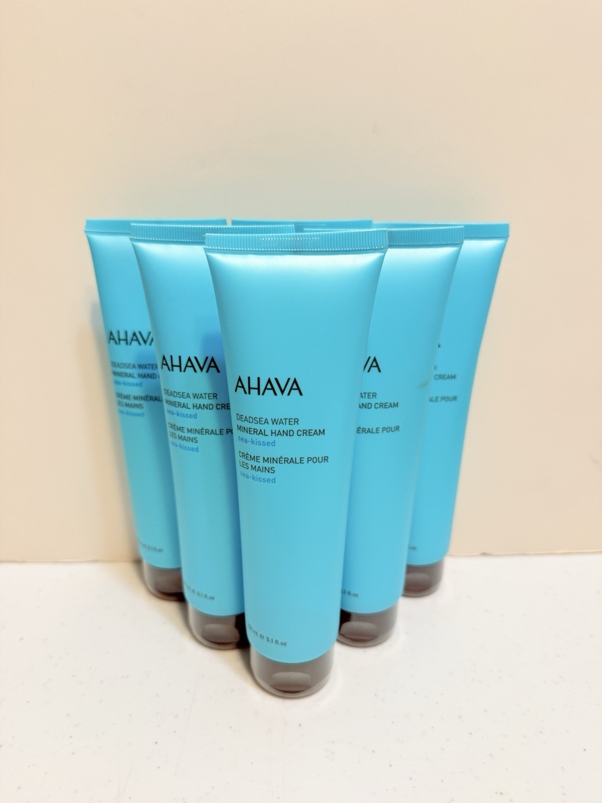 Lot of 6 Ahava Dead Sea Water Mineral Sea-Kissed Hand Cream 5.1 oz 150ml Sealed