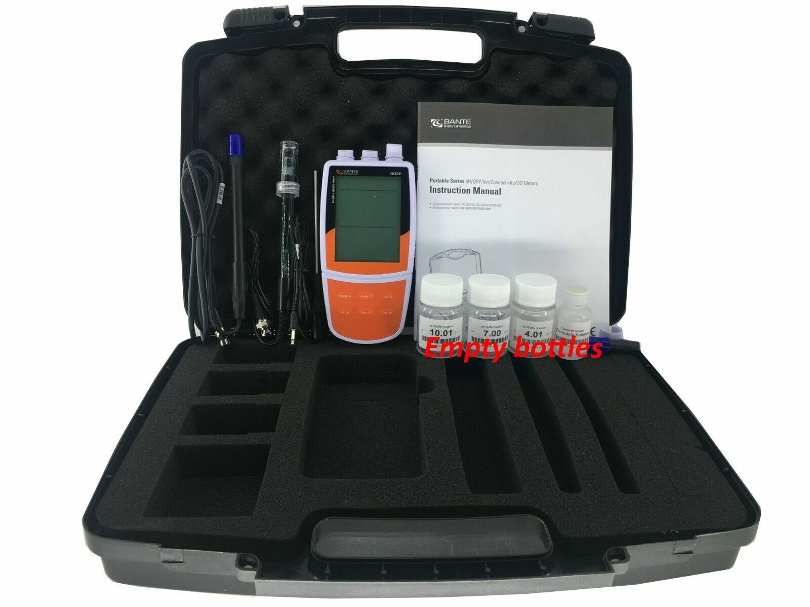Water Quality Analyzer Portable Dissolved Oxygen Meter pH mV Temp Tester Meter