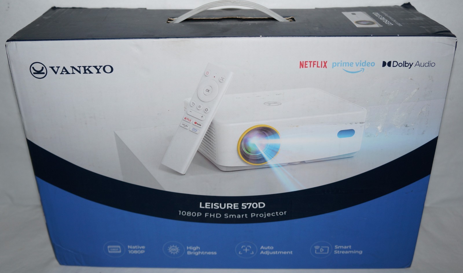 NEW Vankyo Leisure 570D 1080P Projector with Built-In Streaming Content Full HD