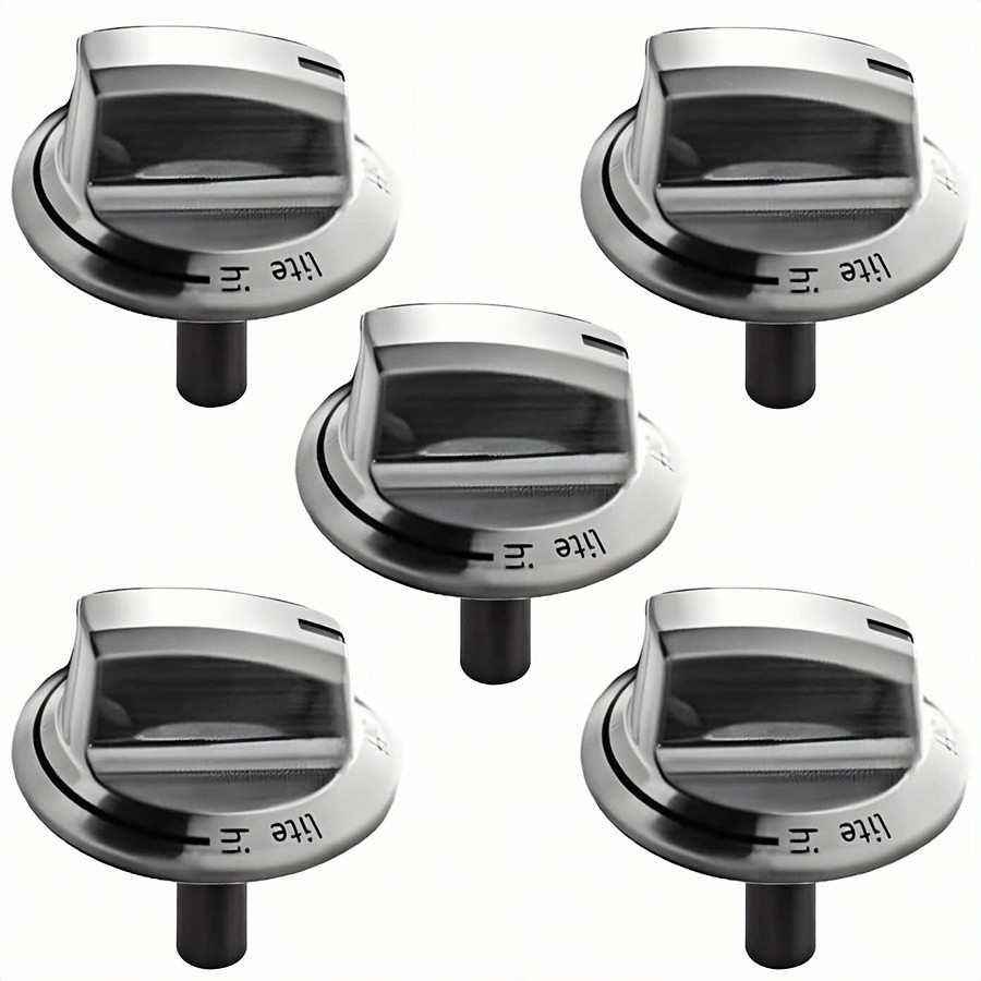 5Pack Cooktop Knobs For Frigidaire Cooktop FFGC3026SS FFGC3626SS FFGC3626SWC etc