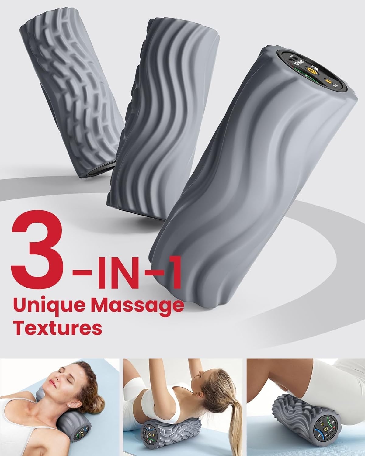 Rechargeable Foam Roller for Physical Therapy
