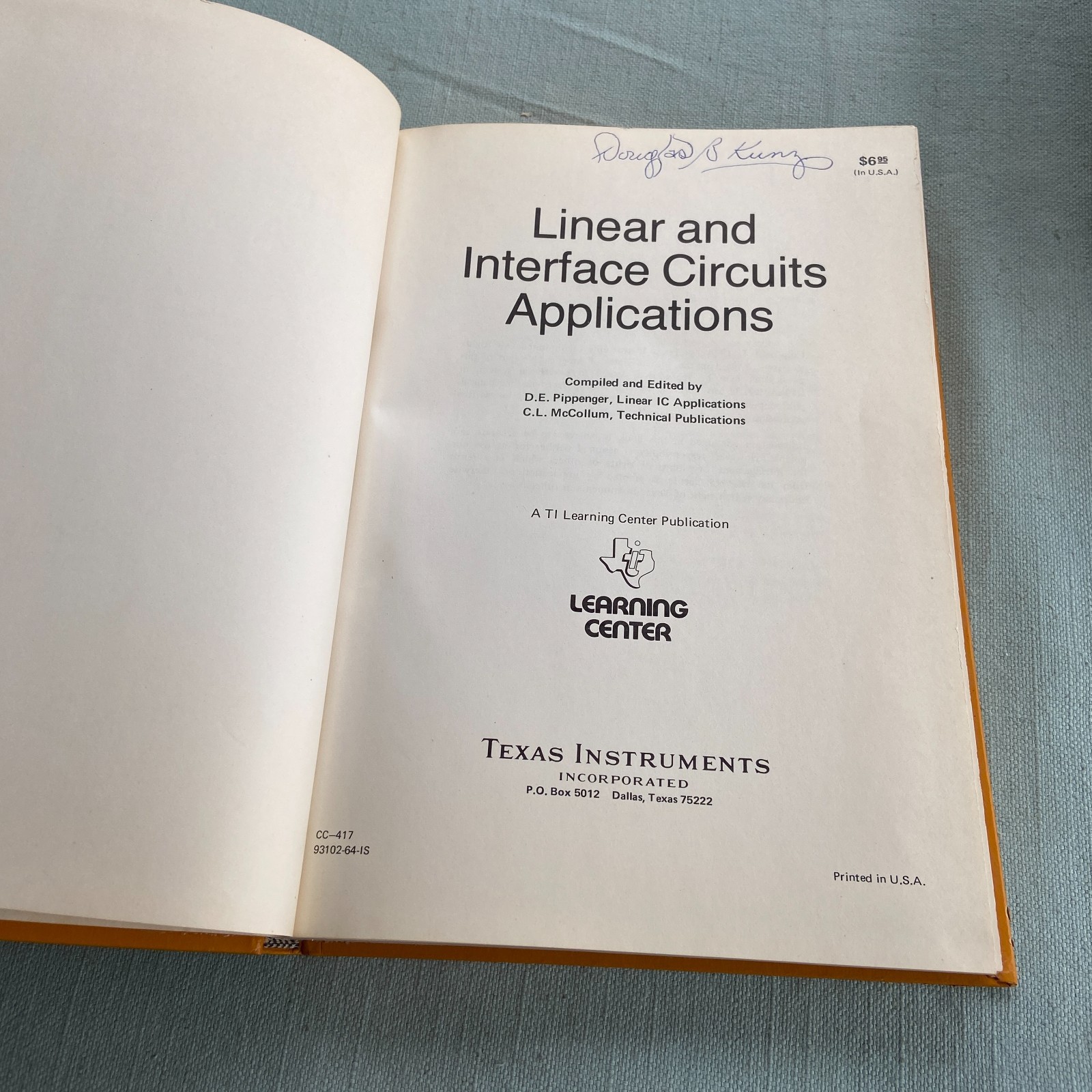 Book Lot Texas Instruments TTL Data 2nd Ed. Supplement Circuits Interface Linear