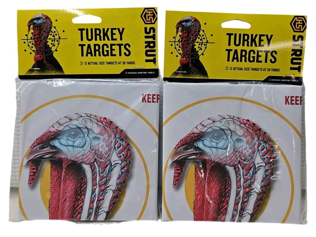 HS Strut Shotgun Hunters Specialties Turkey Targets 12 Targets Lot of 2 Packs