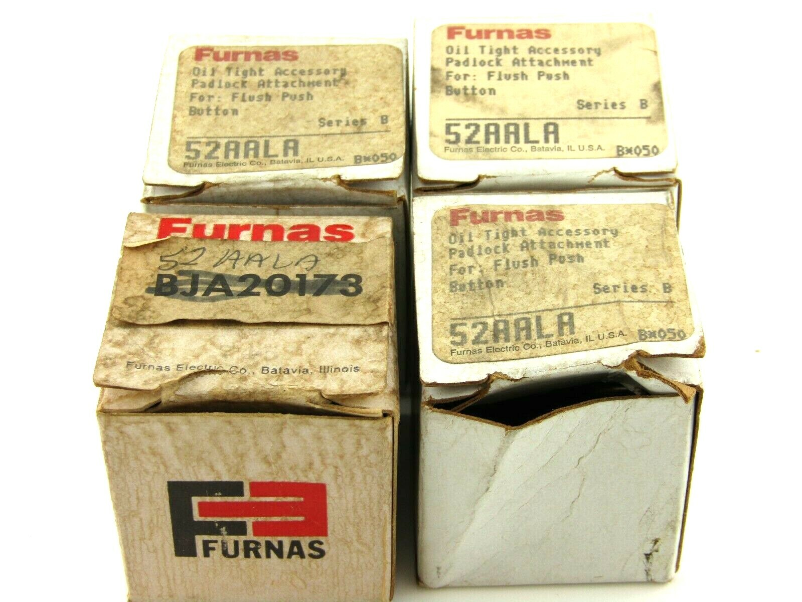 NEW Siemens Furnas 52AALA Lockout Assembly Flush Button, 30MM, Chrome, Lot of 4
