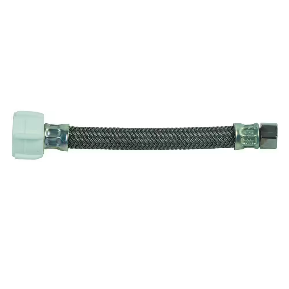 3/8 In. Compression X 7/8 In. Ballcock Nut X 6 In. Braided Polymer Toilet Connec