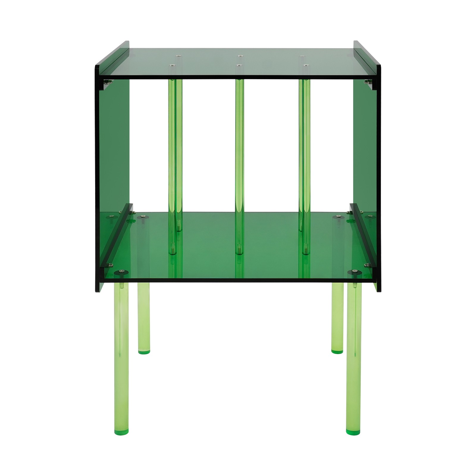 Record Player Stand with Storage Acrylic Side Table Acrylic Record Player Stand