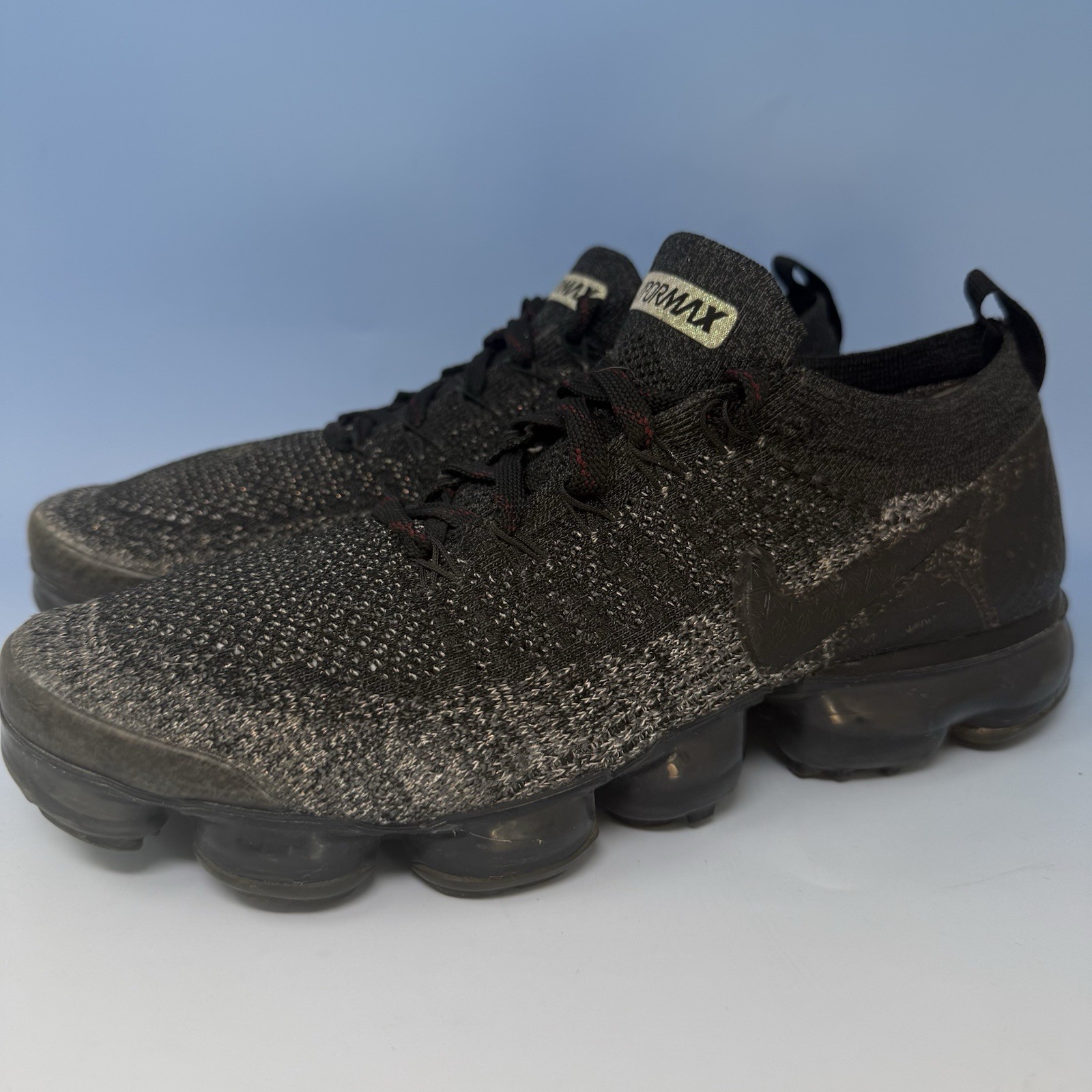 Nike Air VaporMax Flyknit 2 Men's Running Shoes Black Sneakers Sz 8.5 M