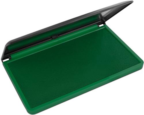 Large Premium Green Ink Stamp Pad - 3.5" x 6.25" - Quality Felt Pad