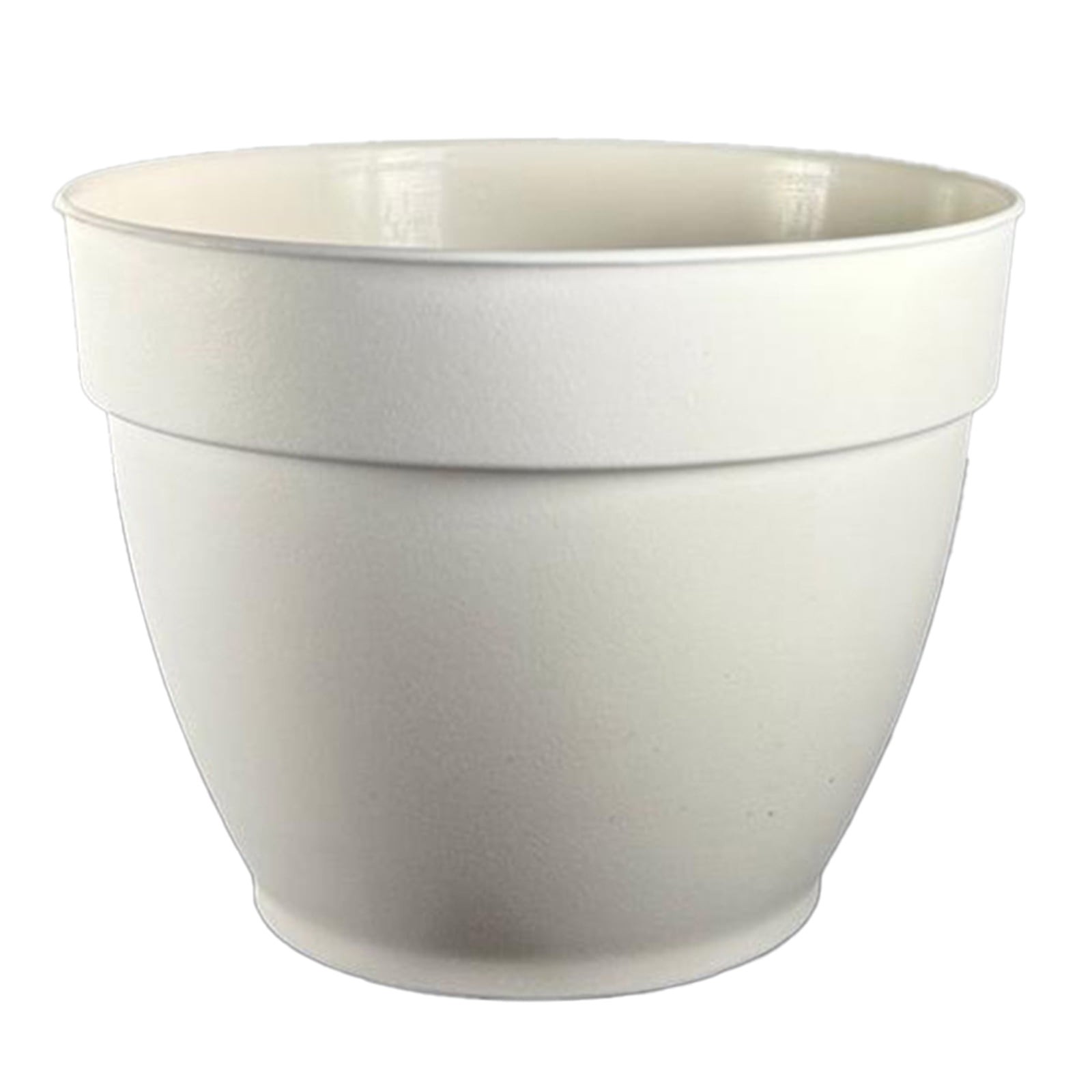 Jacinto Recycled Planter 12 inch Opening Diameter Cream Color by USA