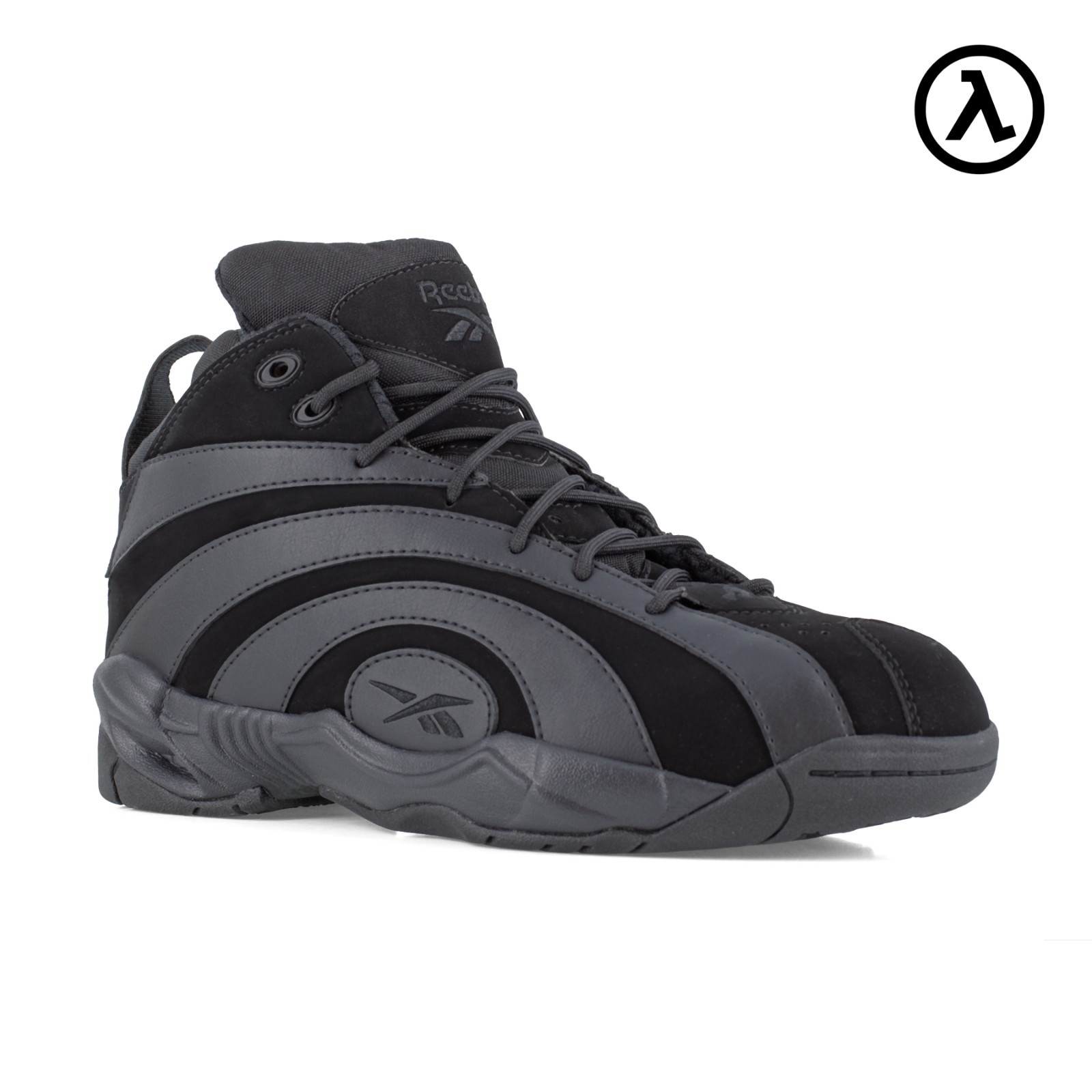 REEBOK SHAQNOSIS WORK MEN'S BLACK HIGH TOP SNEAKER BOOTS RB9000 - ALL SIZES NEW