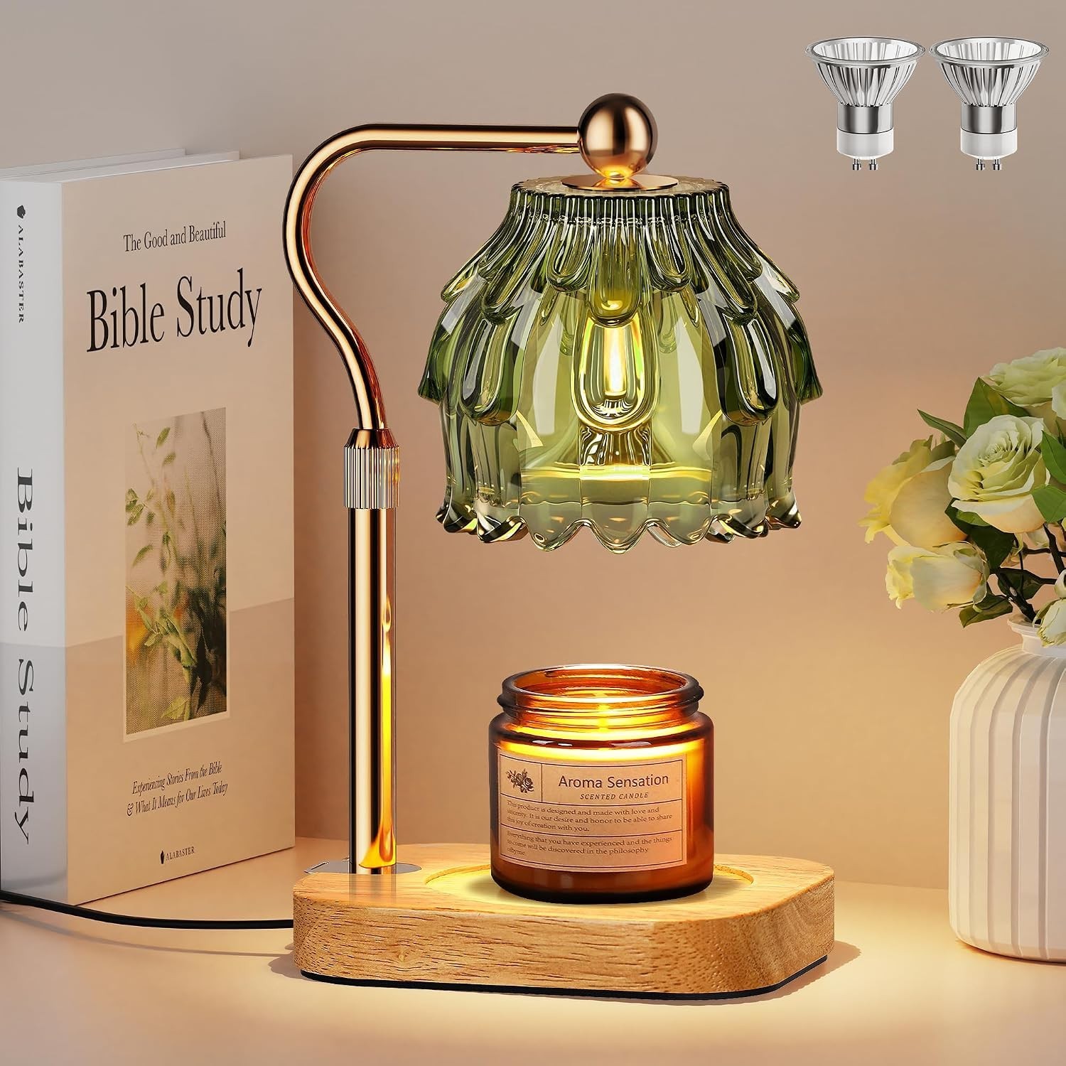 Candle Warmer Lamp with Timer Dimmer, Modern Wax Warmer for Scented Wax Jar Cand