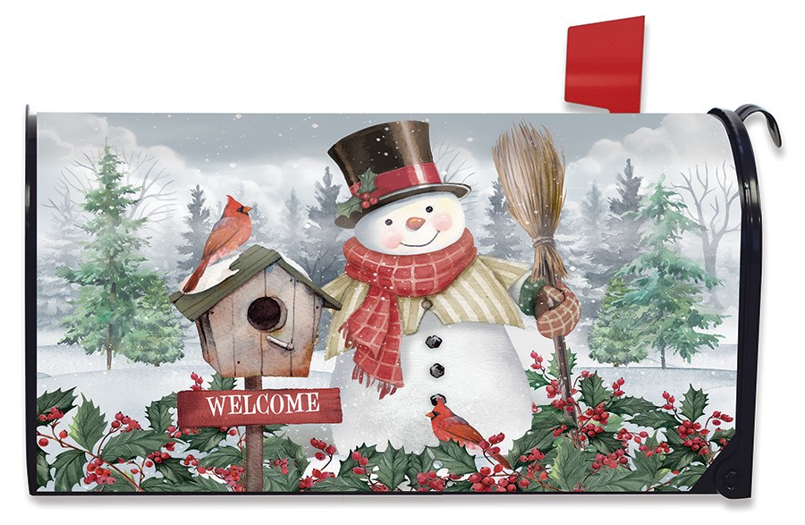 Briarwood Lane Jolly Snowman Welcome Mailbox Cover
