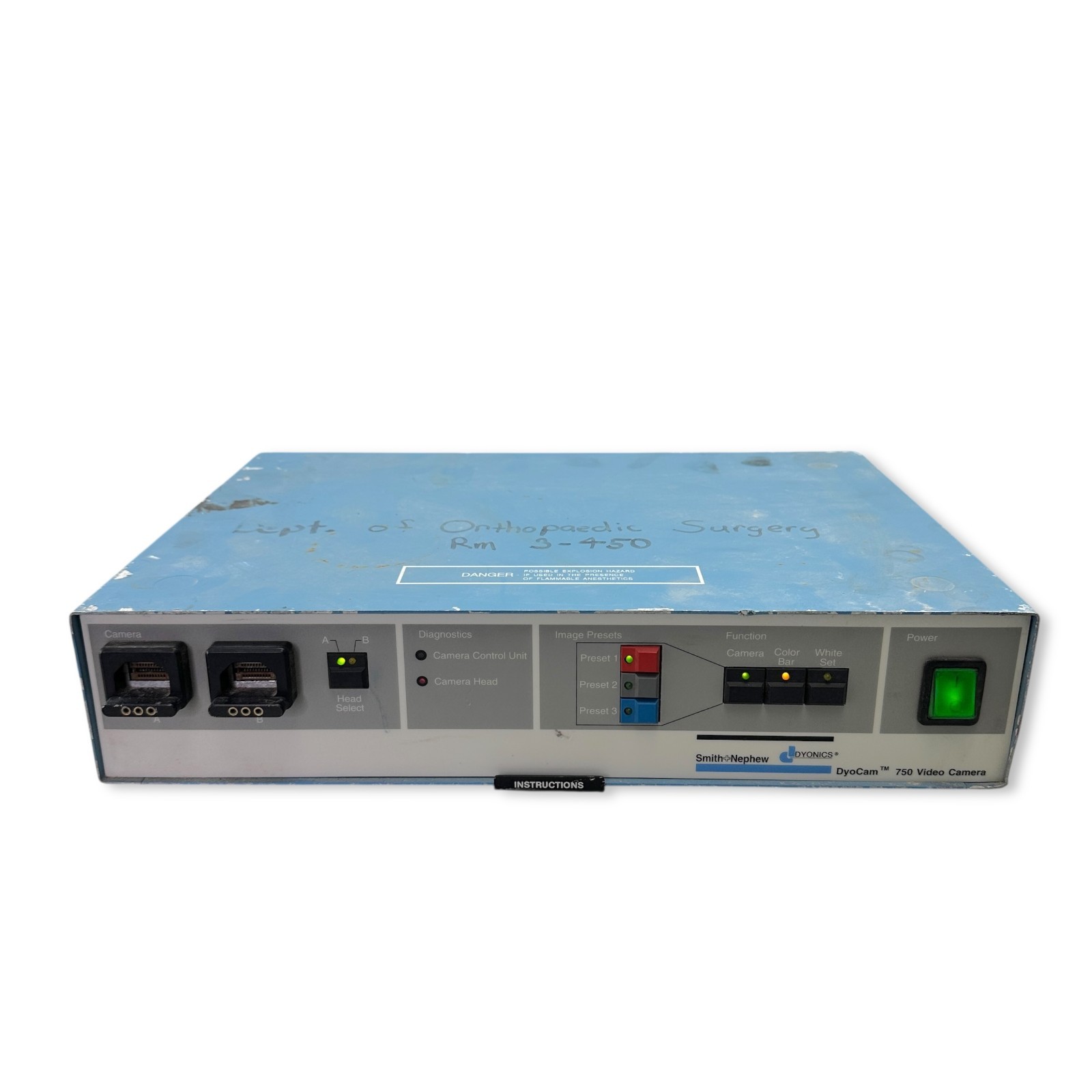Smith & Nephew Dyonics DyoCam 750 Video Camera Control Unit CAT 3945 Orthopedic